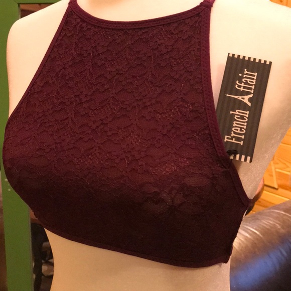 Bralette (maroon) - Picture 2 of 6